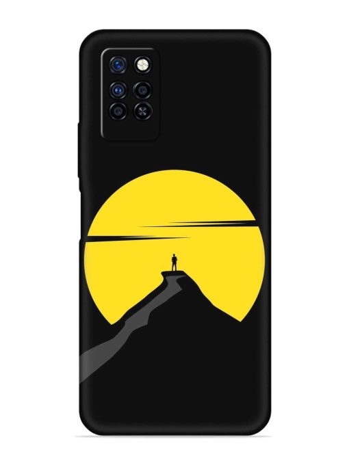 Black Ultra Vector Embossed Soft Silicone Case for Infinix Note 10 Pro Zapvi