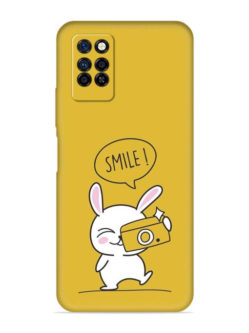 Hey Smile Please Embossed Soft Silicone Case for Infinix Note 10 Pro Zapvi