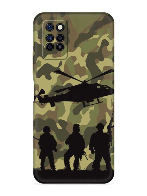 Army Heros Embossed Soft Silicone Case for Infinix Note 10 Pro Zapvi