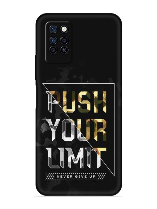 Push Your Limits Embossed Soft Silicone Case for Infinix Note 10 Pro Zapvi