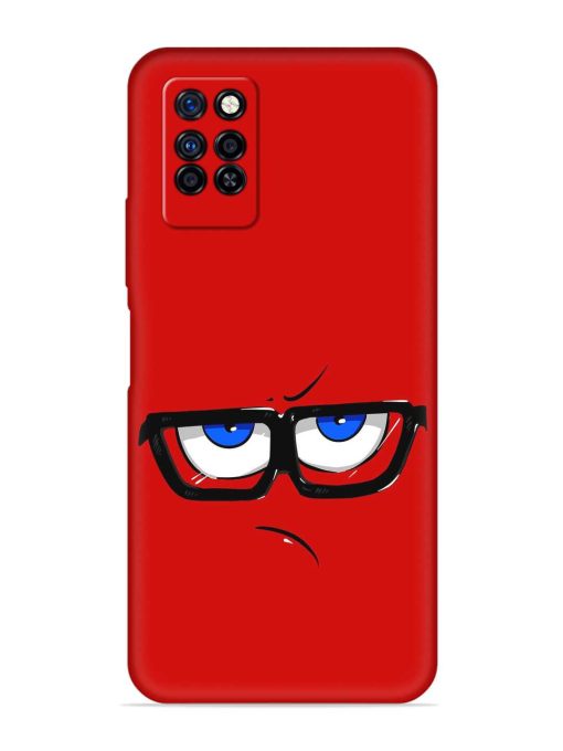 Rad Angry Face Embossed Soft Silicone Case for Infinix Note 10 Pro Zapvi