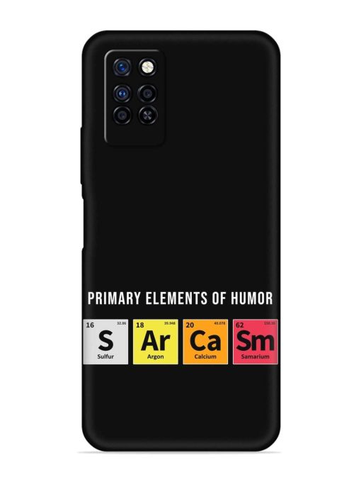 Primary Elements Humor Embossed Soft Silicone Case for Infinix Note 10 Pro Zapvi