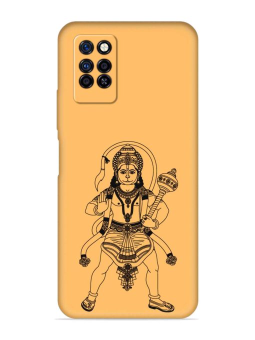 Indian God Hanuman Embossed Soft Silicone Case for Infinix Note 10 Pro Zapvi