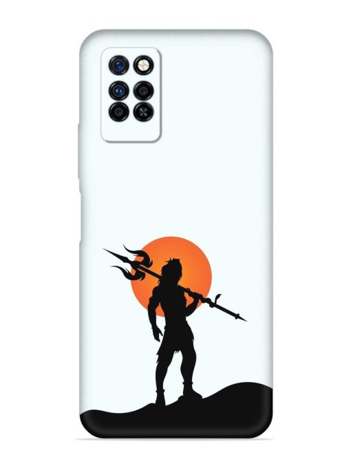 Lord Mahadev Trendy Embossed Soft Silicone Case for Infinix Note 10 Pro Zapvi