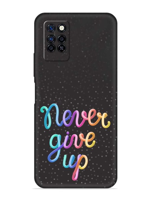 Colorful Stylized Rainbow Embossed Soft Silicone Case for Infinix Note 10 Pro Zapvi