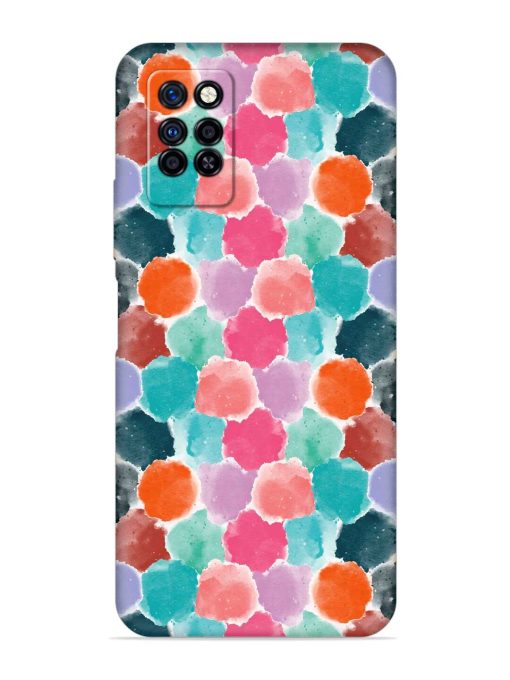 Colorful Seamless Pattern Embossed Soft Silicone Case for Infinix Note 10 Pro Zapvi