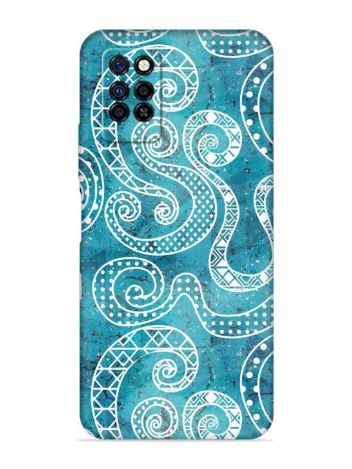 Vintage Curved Seamless Embossed Soft Silicone Case for Infinix Note 10 Pro