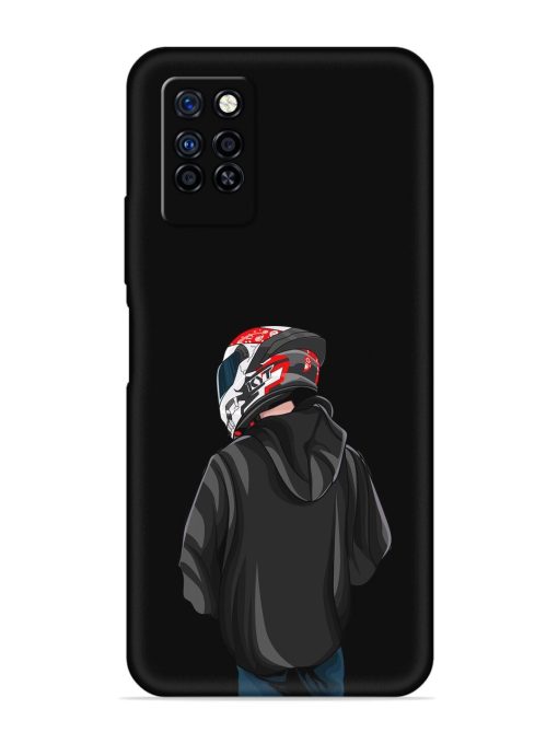 Motorcycle Rider Embossed Soft Silicone Case for Infinix Note 10 Pro Zapvi