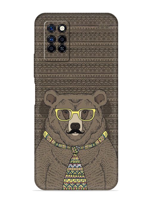 Grizzly Bear Embossed Soft Silicone Case for Infinix Note 10 Pro Zapvi