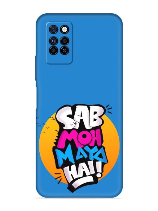 Sab Moh Moya Embossed Soft Silicone Case for Infinix Note 10 Pro Zapvi