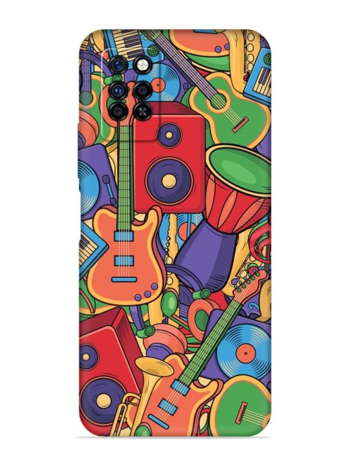 Colorful Music Art Embossed Soft Silicone Case for Infinix Note 10 Pro Zapvi