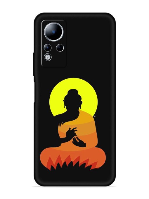 Buddha Art Black Embossed Soft Silicone Case for Infinix Note 11 Zapvi