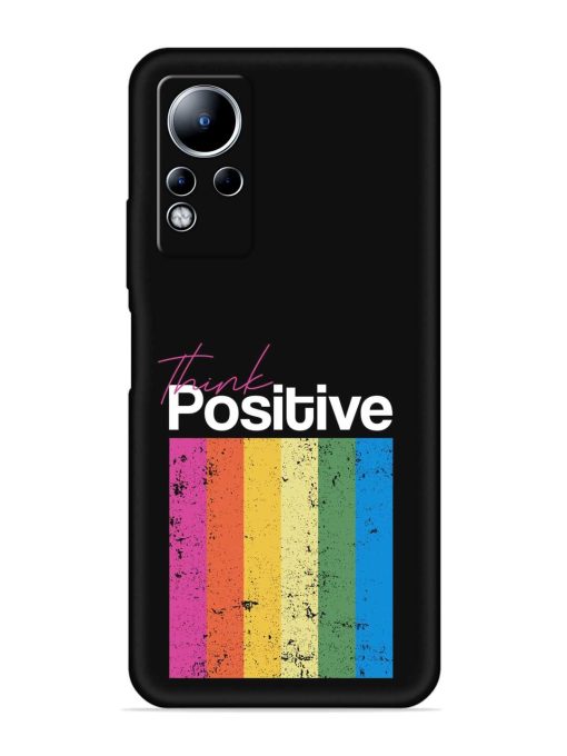 Think Positive Typography Embossed Soft Silicone Case for Infinix Note 11 Zapvi