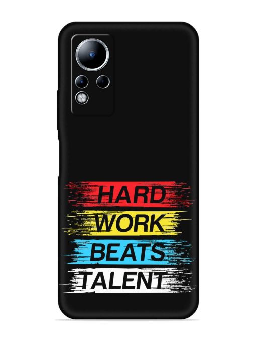 Hard Work Beats Embossed Soft Silicone Case for Infinix Note 11 Zapvi