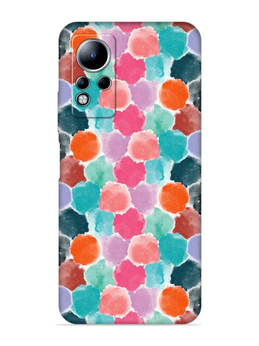 Colorful Seamless Pattern Embossed Soft Silicone Case for Infinix Note 11