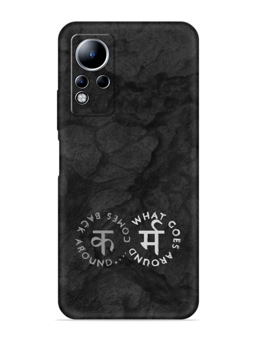 Karma Hindi Word Embossed Soft Silicone Case for Infinix Note 11