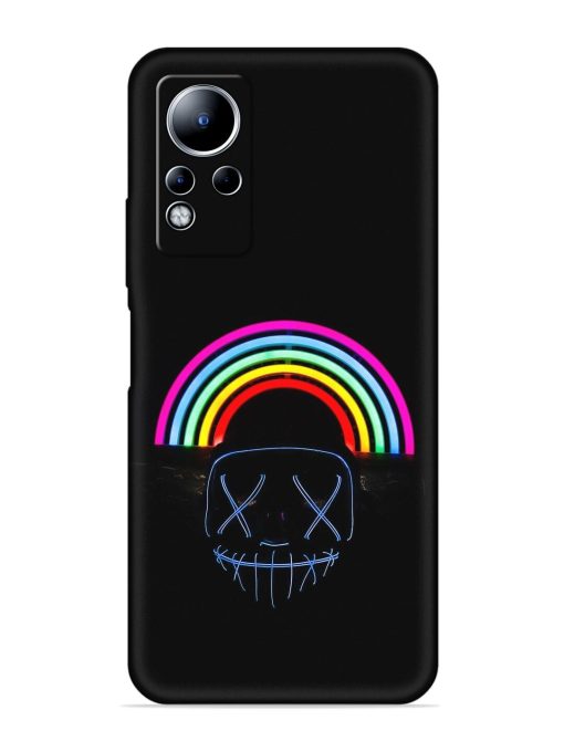 Mask Rainbow Embossed Soft Silicone Case for Infinix Note 11 Zapvi