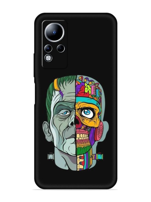 Men Vs Skull Embossed Soft Silicone Case for Infinix Note 11