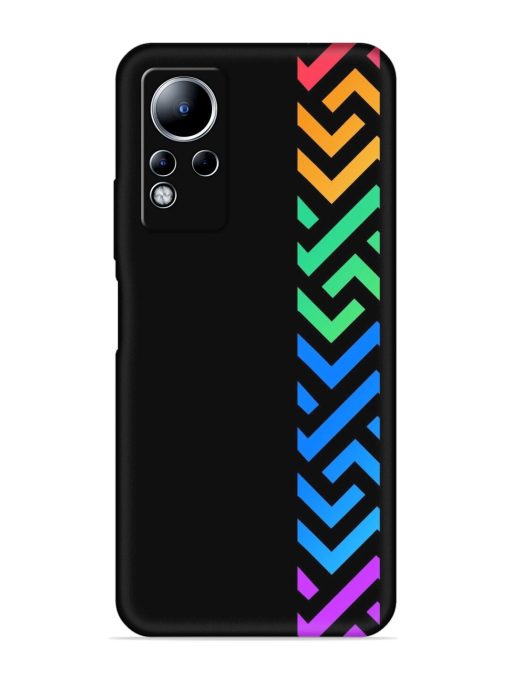 Colorshape Stripes Embossed Soft Silicone Case for Infinix Note 11 Zapvi