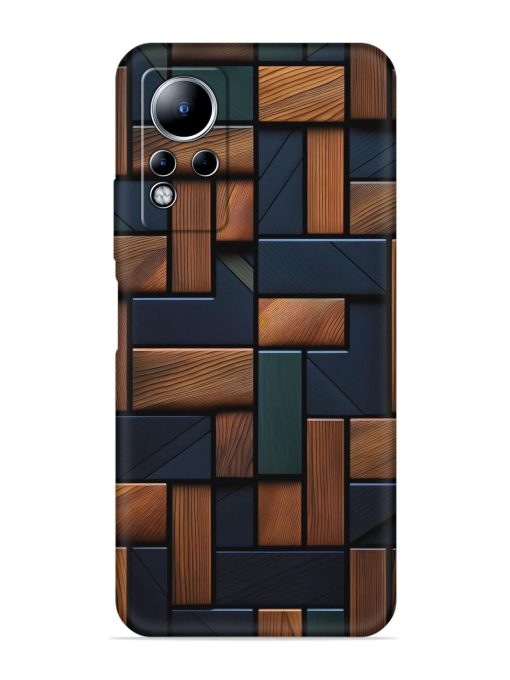 Wooden Background Cubes Embossed Soft Silicone Case for Infinix Note 11 Zapvi