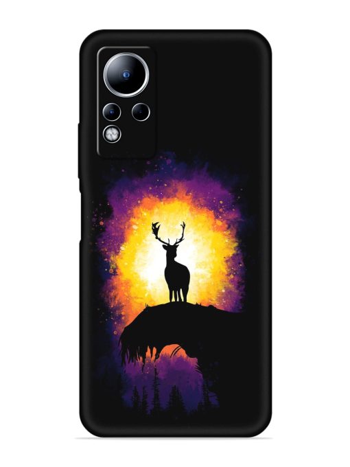 Elk Animal Art Embossed Soft Silicone Case for Infinix Note 11