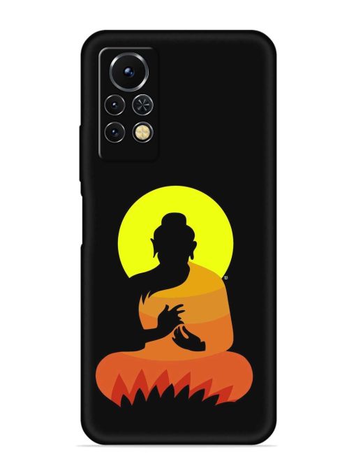 Buddha Art Black Embossed Soft Silicone Case for Infinix Note 11S Zapvi