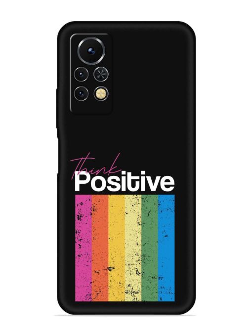 Think Positive Typography Embossed Soft Silicone Case for Infinix Note 11S Zapvi