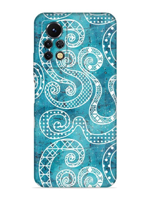 Vintage Curved Seamless Embossed Soft Silicone Case for Infinix Note 11S Zapvi