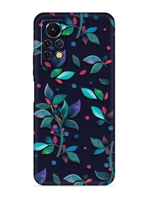 Decorative Watercolor Flower Embossed Soft Silicone Case for Infinix Note 11S Zapvi