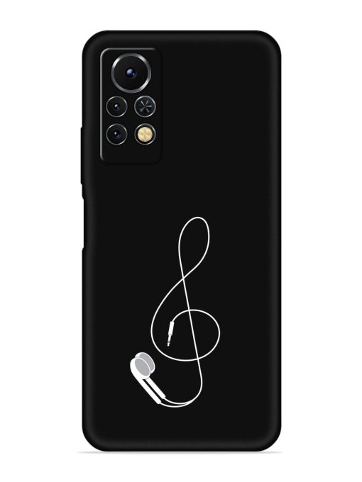 Music Earphone Vector Embossed Soft Silicone Case for Infinix Note 11S Zapvi