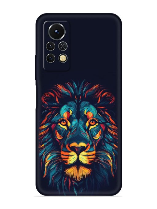 Colorful Lion Embossed Soft Silicone Case for Infinix Note 11S