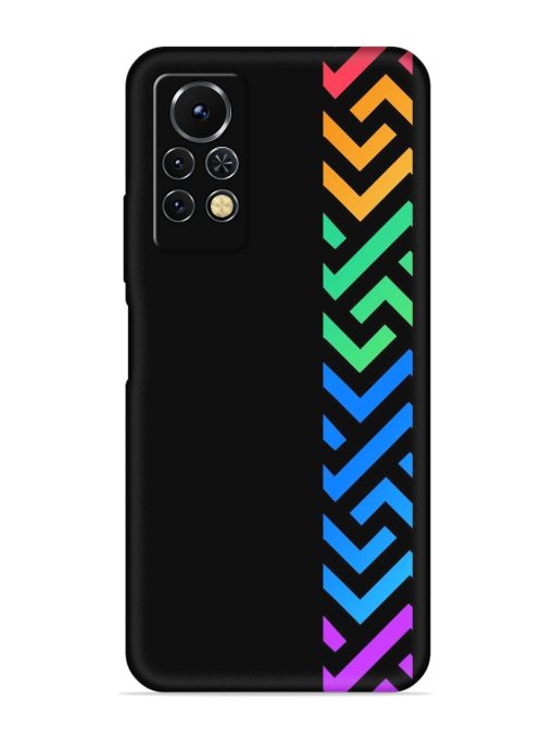 Colorshape Stripes Embossed Soft Silicone Case for Infinix Note 11S