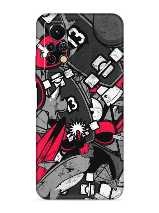 Fictional Doodle Embossed Soft Silicone Case for Infinix Note 11S