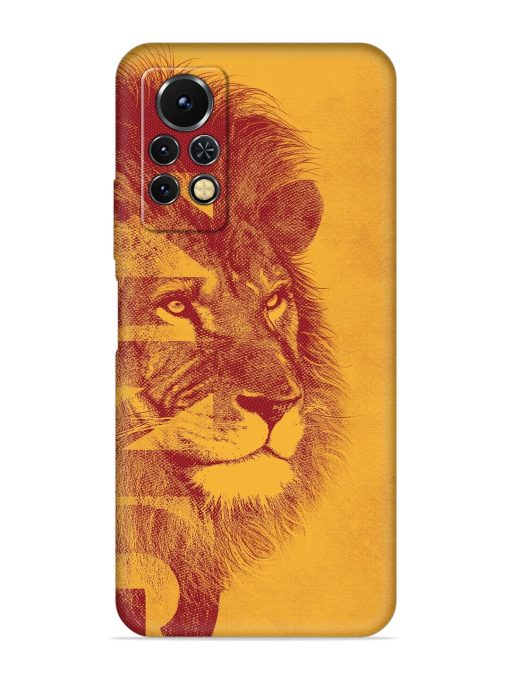 Gold Lion Crown Art Embossed Soft Silicone Case for Infinix Note 11S Zapvi