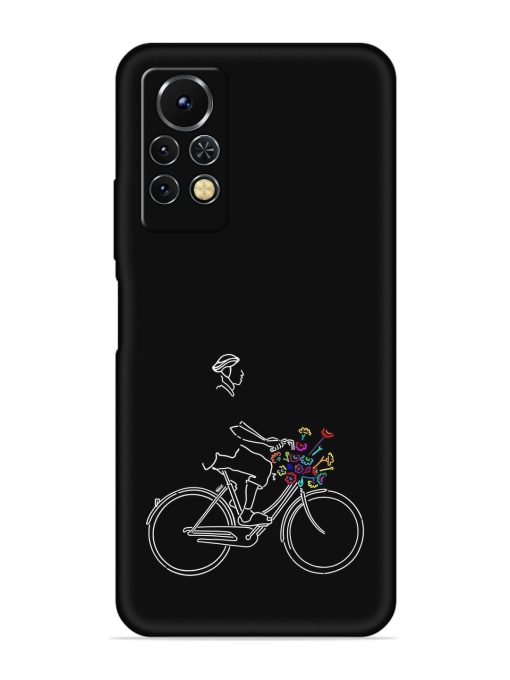 Minimalist Cycle Art Embossed Soft Silicone Case for Infinix Note 11S Zapvi