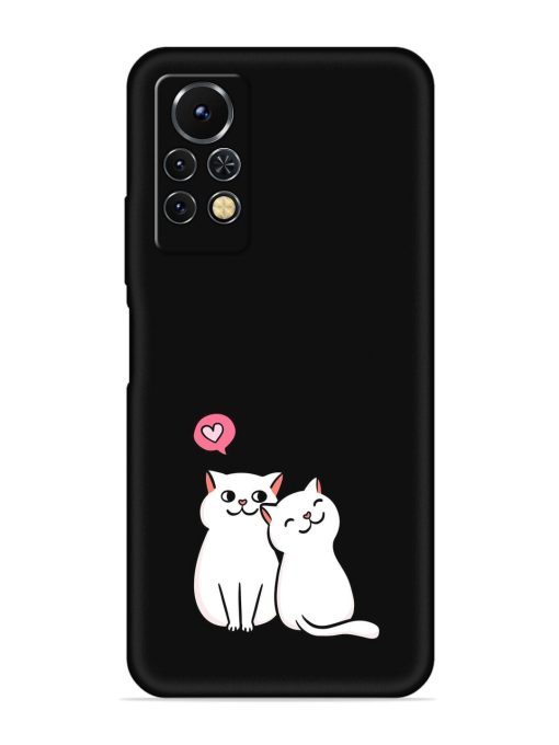 Cute Loving Cats Embossed Soft Silicone Case for Infinix Note 11S Zapvi