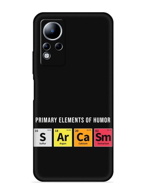 Primary Elements Humor Embossed Soft Silicone Case for Infinix Note 12 Zapvi