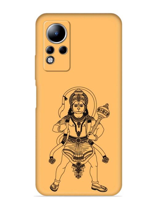 Indian God Hanuman Embossed Soft Silicone Case for Infinix Note 12