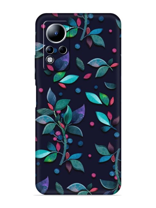 Decorative Watercolor Flower Embossed Soft Silicone Case for Infinix Note 12 Zapvi