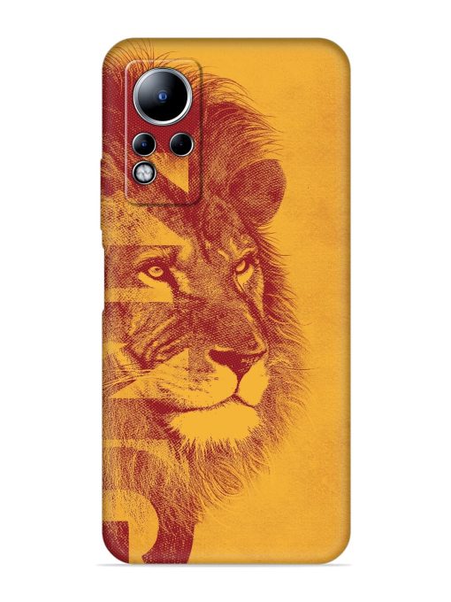 Gold Lion Crown Art Embossed Soft Silicone Case for Infinix Note 12 Zapvi