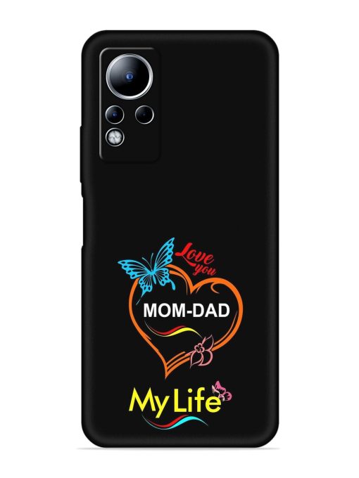 Love You Mom Dad Embossed Soft Silicone Case for Infinix Note 12 Zapvi