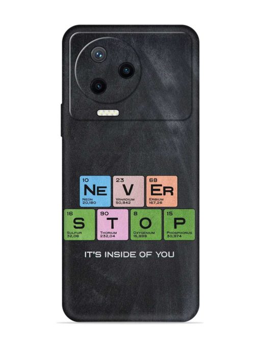 Never Stop It'S Inside Of You Embossed Soft Silicone Case for Infinix Note 12 Pro (4G) Zapvi