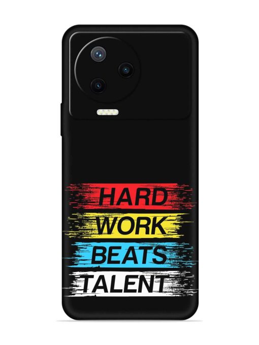 Hard Work Beats Embossed Soft Silicone Case for Infinix Note 12 Pro (4G) Zapvi