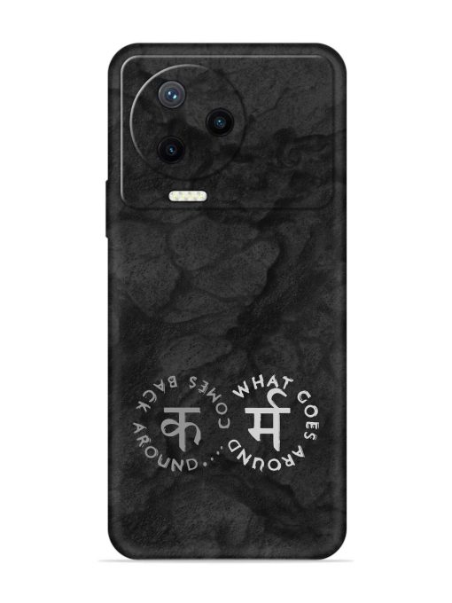 Karma Hindi Word Embossed Soft Silicone Case for Infinix Note 12 Pro (4G) Zapvi