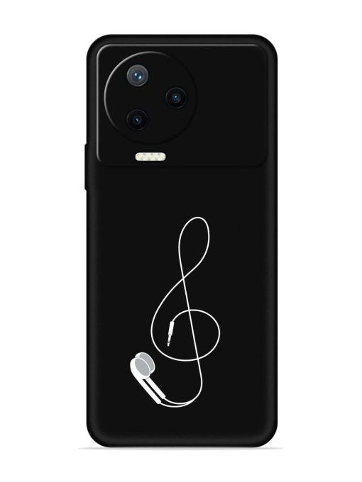 Music Earphone Vector Embossed Soft Silicone Case for Infinix Note 12 Pro (4G) Zapvi