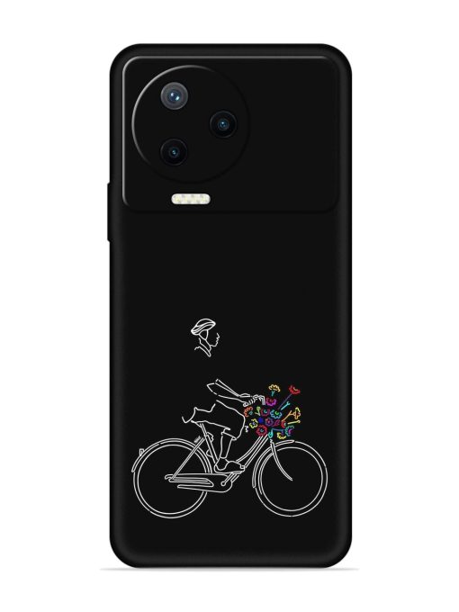 Minimalist Cycle Art Embossed Soft Silicone Case for Infinix Note 12 Pro (4G) Zapvi