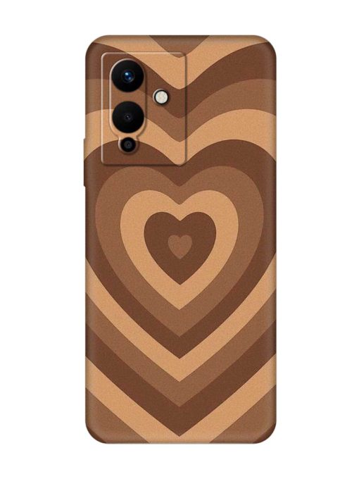 Brown Heart Embossed Soft Silicone Case for Infinix Note 12 Pro (5G) Zapvi