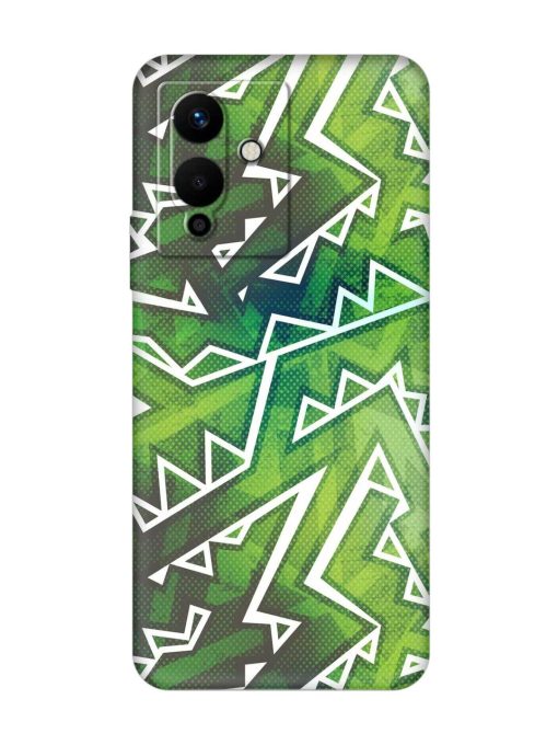 Green Graffiti Seamless Embossed Soft Silicone Case for Infinix Note 12 Pro (5G)