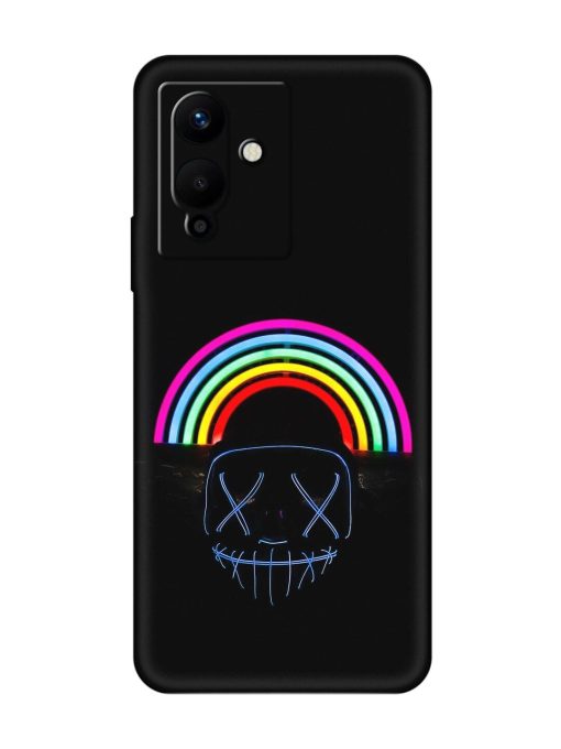 Mask Rainbow Embossed Soft Silicone Case for Infinix Note 12 Pro (5G) Zapvi