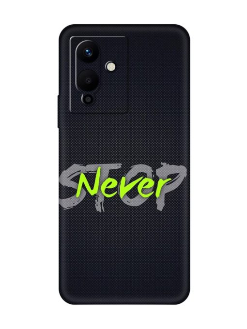 Never Stop Embossed Soft Silicone Case for Infinix Note 12 Pro (5G) Zapvi